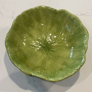Chunky green cabbage 12” diameter serving bowl,Gorgeous piece for serving salads